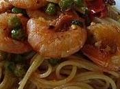 Spaghetti gamberi piselli