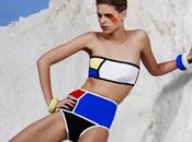 Costumi Bagno Mondrian Swimwear Collection Moda Arte