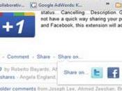 Extended Share Google Plus condividere post Facebook Twitter