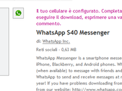 WhatsApp arriva Store, stavolta