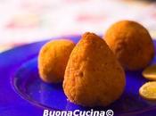 Dalla tradizione siciliana arancini riso, piatto gustoso sfizioso gustare come antipasto, primo unico