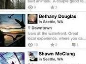 L'app Trover social network iPhone iPad.