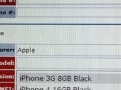 Apple iPhone White apparso “Sistema d’inventario”