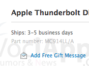 Consegna display Thunderbolt soli giorni