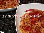 Spaghetti veloci, pomodori pancetta