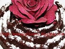 Torta cioccolato forma rosa