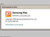 Aggiornamento Samsung Kies Software gestione smartphone, cellulari Aggiorna