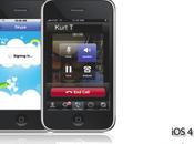 Aggiornamento disponibile Skype, compatibile iOS4