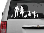 Zombie Family Decal: personalizzate vostra macchina