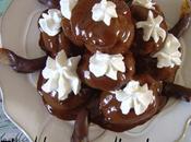 Profiteroles all'arancia candita cioccolato fondente