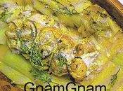 Arrosto coda rospo porri