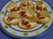Crostini pera gorgonzola
