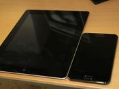 Galaxy Note iPad iPhone confronto nelle dimensioni