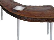 Tavolo tronco luminoso intagliato design myArtistic