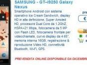 Galaxy Nexus disponibile ordine Euronics online