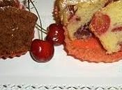 Muffin bianchi neri alle ciliegie