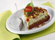 Torta alla crema basilico pomodori