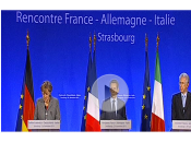 Vertice Strasburgo Sarkozy, Merkel, Monti: video conferenza stampa