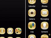 Symbian Theme Anna Black Gold smartphone Nokia