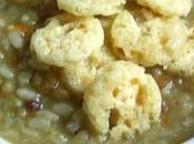 Risotto lenticchie pepite croccanti parmigiano.