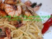 Spaghetti gamberi marinati