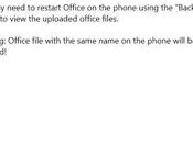 OfficeUploader Trasferire file Office WindowsPhone