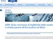ADR: Enac riconosce legittimità delle nostre richieste chiede parere all’Avvocatura Stato