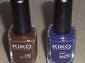 Kiko Nail Laquer n.324-Cioccolato Fondente n.334-Viola Scuro