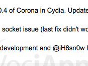 [Aggiornato] Saurik aggiorna “Corona” alla versione 1.0.4 risolvendo alcuni bugs iBooks