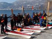 Blackbird days: cold, snow kayak!