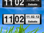 Flip Clock Widget Black White Italiano Simograndi