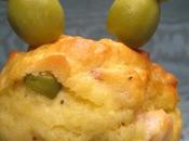 Muffin alle olive verdi pancetta affumicata