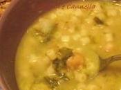 Zuppa fagioli, fave lattuga