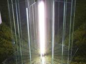 Lampada vetro fibre ottiche neon