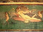 Pompei: distacca intonaco dalla casa della Venere conchiglia