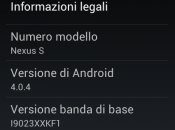 Cream Sandwich Google Nexus Custom Firmware IMM26 ottima autonomia