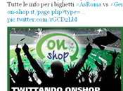 Diventa follower canale Twitter Onshop, primi due, biglietti Roma-Genoa allo Stadio Olimpico
