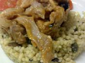 ricette corsi :Tajine coniglio agli agrumi couscous capperi olive taggiasche